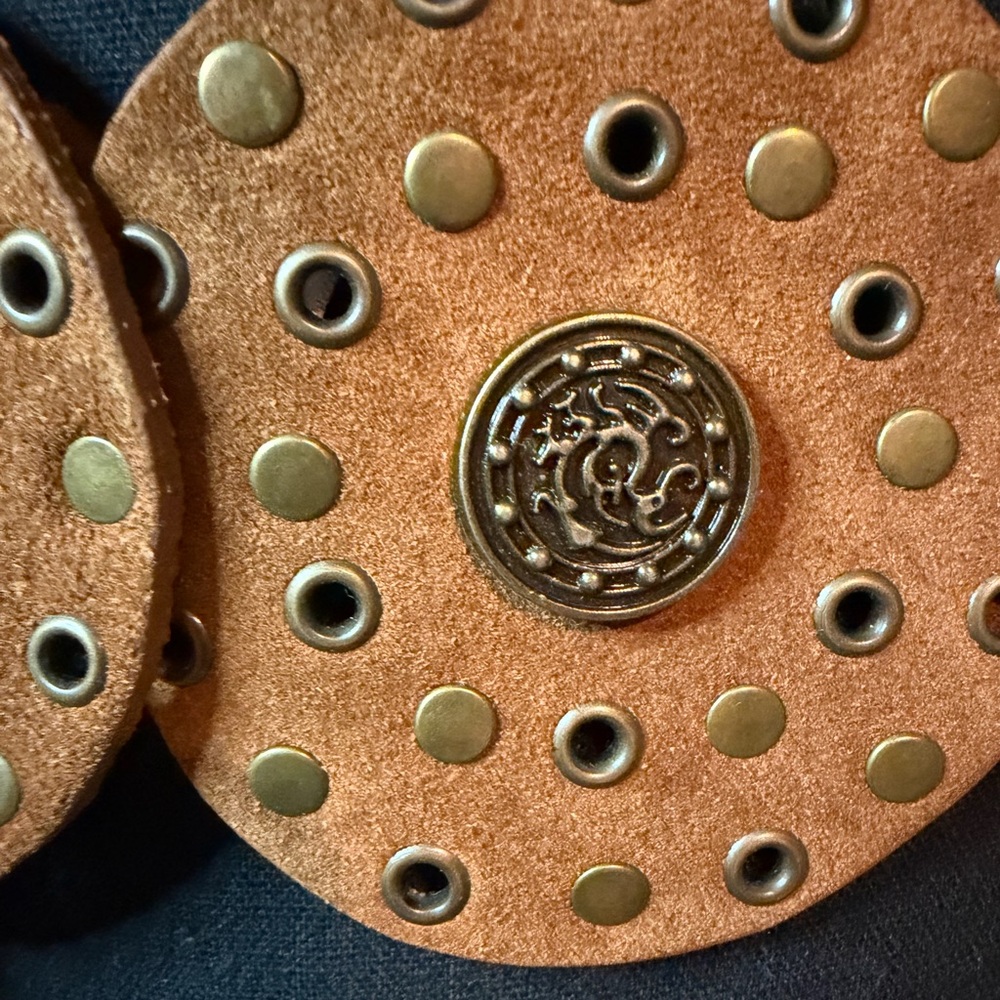 SOLD ALREADY Free People Brown Round Studded Belt - Picture 5 of 10